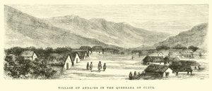 Dorp Andajes in de Quebrada van Cuzco